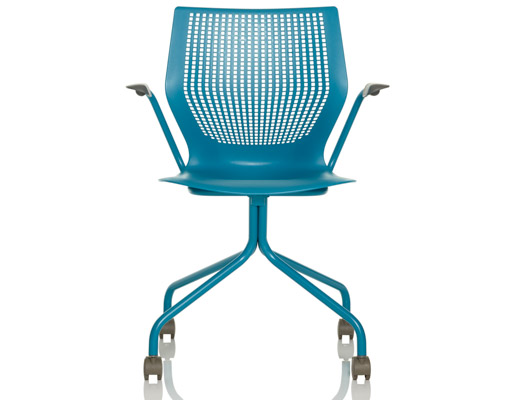 multigeneration by knoll hybrid chair formway design side chair dark teal