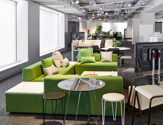 neocon showroom 2017 efficient planning k. collection k. lounge florecen knoll hairpin table occasional table horsepower mobile 