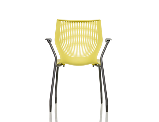 MultiGeneration by Knoll grey Stacking Chair