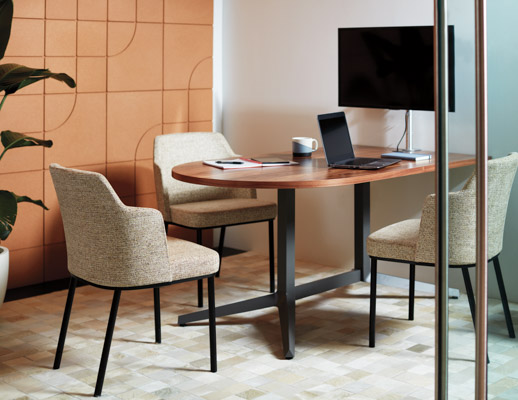 Dividends Horizon Y Base Table Remix Side Chairs