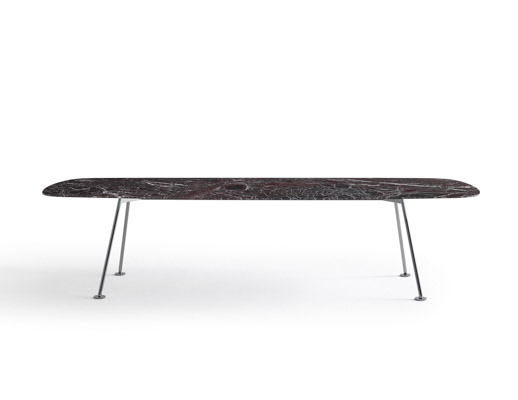 grasshopper high table piero lissoni dining table meeting table rosso rubino marble